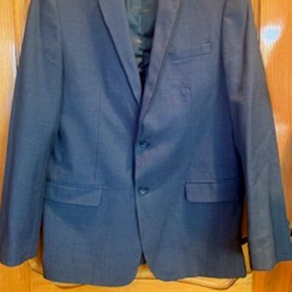Calvin Klein Boy's Formal Separate Suit Jacket Blazer Gray Fully Lined Size 18R - Picture 2 of 8